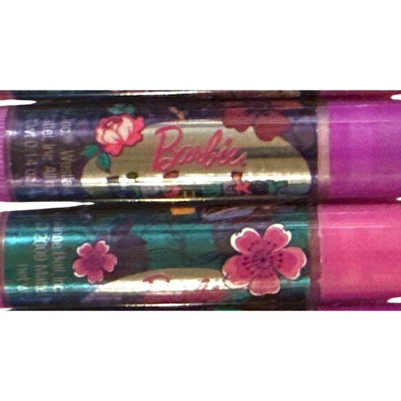 Vintg BONNE BELL Lip Smacker BARBIE #253 8pc Bubble Font BERRY & SUGAR Balms '09 - Picture 7 of 8